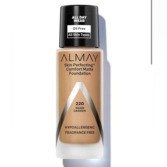Almay Skin Perfecting Comfort Matte Foundation‎ Liquid Makeup, 220 Warm Cashew - Picture 1 of 4